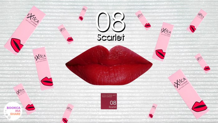 Extica Extreme Soft Touch ลิปสติก เบอร์ 08 Scarlet